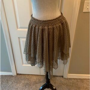 Free people ladies sheer mini skirt size large